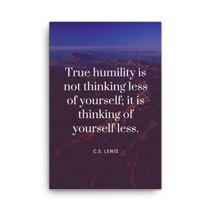 True Humility Canvas